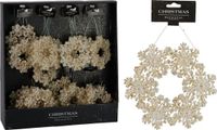 Koopman Krans suspension décorative champagne 12 cm Nampook