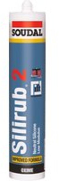 Soudal Silirub 2 - Siliconenkit - Transparant/Grijs - 1 Stuk