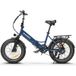 SAMEBIKE Elektrische fietsen LOTDM200-II-FT 48V 10ah 500W 60km Blauw