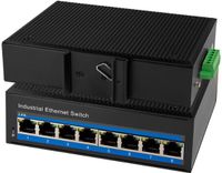 LogiLink NS201P Industrial Ethernet Switch 8 poorten 10 / 100 MBit/s PoE-functie
