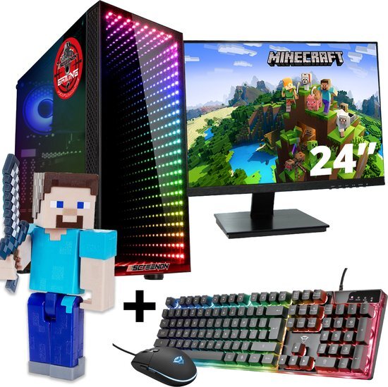 SCREENON Minecraft Steve Gaming Set V1
