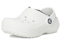 Crocs Classic Lined Clog T - Kinderen - Clogs - Wit/Grijs - Maat 23/24