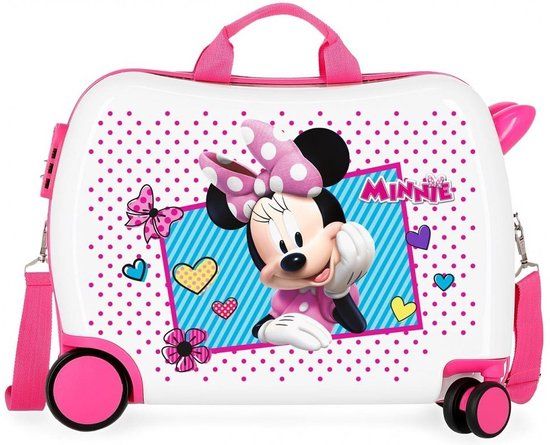 Disney Minnie Mouse Kinderkoffer - Hardcase - Roze - 4 Wielen - Handbagage