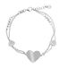ORPHELIA dameskettingarmband 925 sterling zilver zirkonia ZA-7384