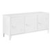 And OutdoorMatch Rocio - Metall - 58 x 113 x 40 cm - Weiß - stilvolles Design