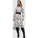 AllSaints Robe Eila Audrey Mono White Taille: 6