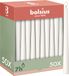 Bolsius Gladde Dinerkaarsen - 50 stuks - Wit - 24,5 cm