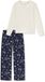 SCHIESSER Pyjama ' Family ' dunkelblau / offwhite