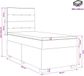 vidaXL Boxspringbed met matras, donkergrijs, 100 x 200 cm, fluweel
