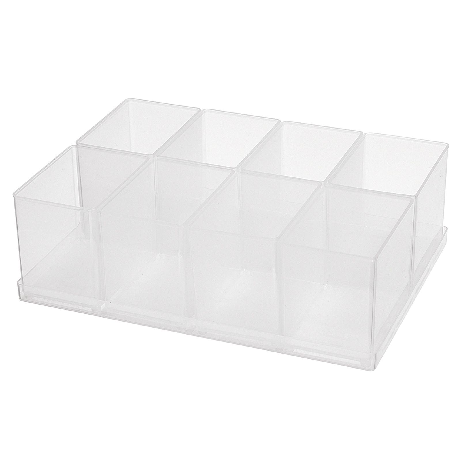 raaco Insert 80 8xBA8-1 Tray - Transparent - 220x160x69mm