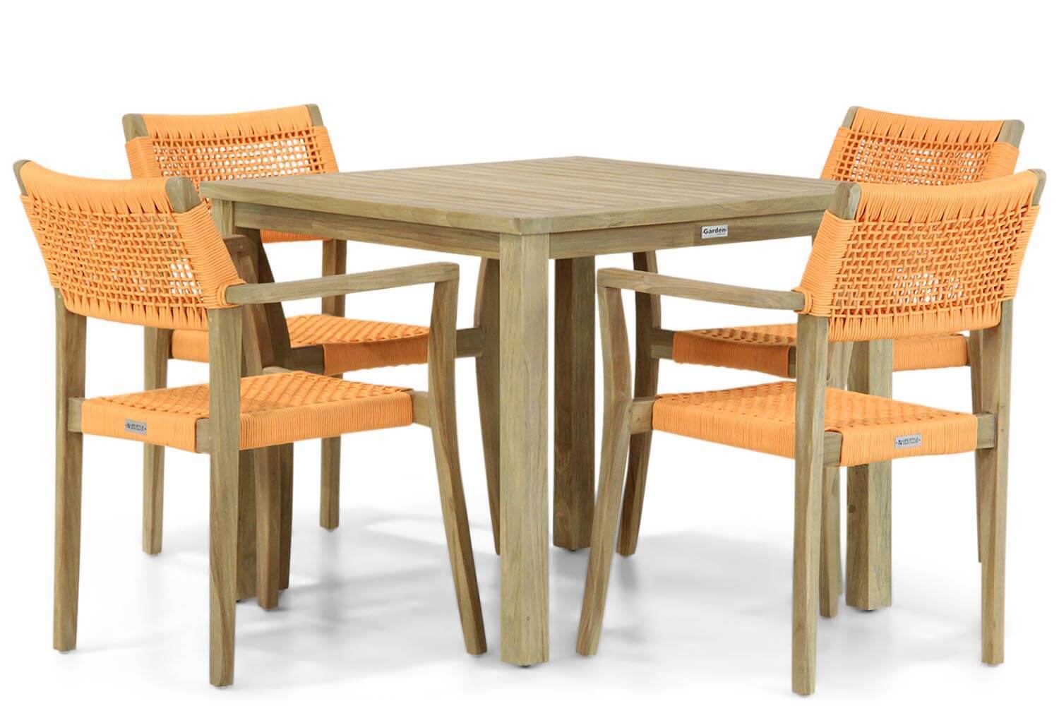 Lifestyle Garden Furniture Lifestyle Dallas/Bristol 90 cm dining tuinset 5-delig