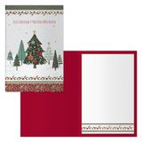 DOHE - Kerstkaarten - Verpakking van 6 stuks - Afmetingen: 11,5 x 17 cm (gesloten) - Inclusief envelop voor het opbergen van de kaart - Model Snow