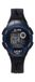 Clips 539-6004-94 Horloge - Rubber - Zwart - Ø 45 mm