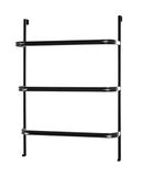 HAKU Deur handdoekenrek zwart, metaal - Maat: B 55 x H 78 x D 21 cm, Stijl: Modern