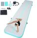 Airtrack Tapis de gymnastique - Piste de tumbling gonflable - 498 x 101 x 10 cm - Vert