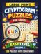 CRYPTOGRAM PUZZLES for ADULTS: 120 PUZZLES EASY LEVEL VOL.4