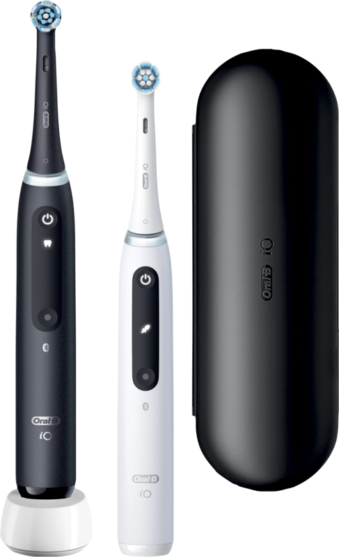 Oral-B iO 5 - Zwart en Wit - Duo Pack - Elektrische Tandenborstels