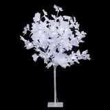 Sapin artificiel blanc - 90cm - 92 LED - Intérieur & Extérieur