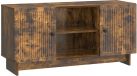 vidaXL meuble TV 102 x 34,5 x 50 cm chêne fumé bois transformé