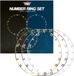 Bull's Metal Number Ring Set | 3pcs