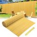 Sans marque 1x3m Écran de confidentialité en PVC Clôture de jardin et écran de balcon Résistant au vent et aux intempéries, résistant aux UV, bambou