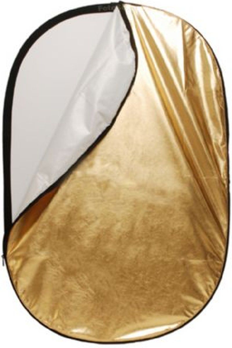 Linkstar Reflectiescherm 2in1 R-100150GS Goud/Zil 100x150cm