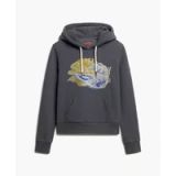 Superdry Tokyo Vl Graphic Hoodie Grijs L Vrouw