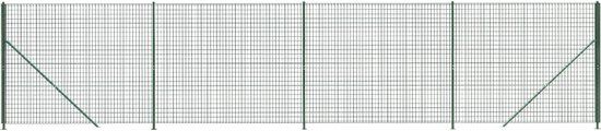 vidaXL Draadgaashek met flens 2,2x10 m groen