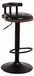 Tabouret de bar pivotant avec coussin en polyuréthane et réglage en hauteur