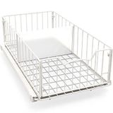 Simple Houseware Uittrekbare kabinet schuifmand, wit