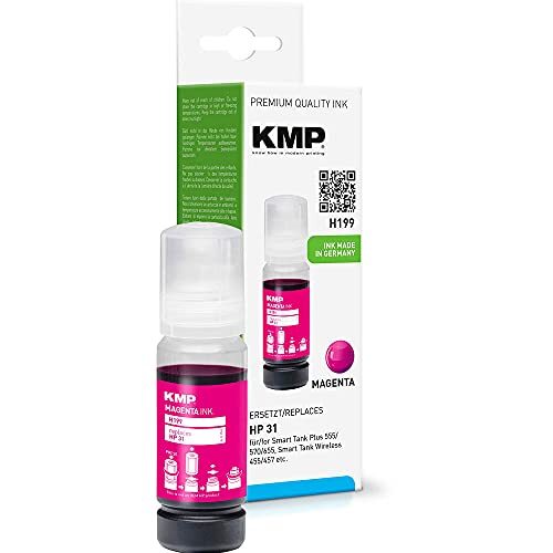 KMP know how in modern printing KMP 1769.0006 inktcartridge vervangt HP 1VU27AE(31) MAG compatibel enkel Magenta H199 1769,0006