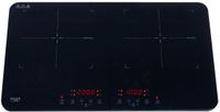 Adler Serie - Inductiekookplaat - 3500W - 2 Zones - Zwart