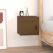 vidaXL Wandkast 31,5x30x30 cm massief grenenhout honingbruin