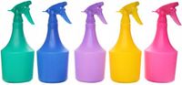 Merkloos Gekleurde plantenspuit 1 liter - Kunststof - 26,5 cm hoog - Geel