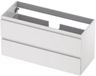 INK - Onderkast 2 Laden Greeploos Gelakt - 1000x400x520 Mm - Hoogglans Wit