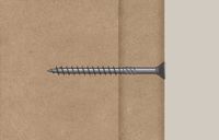 Fischer 200x MDF-plaatschroef 3,5 x 45 mm verzonken kop geel verzinkt deeldraad binnenvierkant TX - 660202