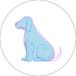 Bonateks Ronde digitaal bedrukte muismat, antislip onderkant, voor kantoor en thuis, diameter: 22 cm