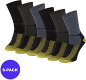 Apollo Wollen Werksokken Thermo 6-Pack Maat 46/48 Multi Color