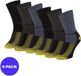 Apollo Wollen Werksokken Thermo 6-Pack Maat 46/48 Multi Color