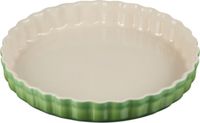 Le Creuset Heritage Geribbelde vlaaischotel, aardewerk, Ø 28 cm, 1,82 kg, Bamboo