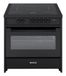 Wiggo WIO-E921A(BB) - Four à induction autoportant de 90 cm - 121L - Noir