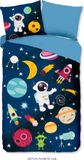 Pure dekbedovertrek planeten / ruimte - 1 persoons 140x200/220 cm - Multi - Microvezel