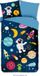 Pure dekbedovertrek planeten / ruimte - 1 persoons 140x200/220 cm - Multi - Microvezel