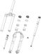 SRAM, Rockshox Zeb A1 Debonair 44 Offset 1.8 Conisch Stuurbuis Zwart 27.5-29"