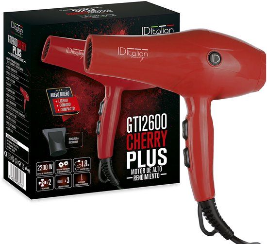 Italian Design GTI 2600 Cherry Plus haardroger 2200 W Rood