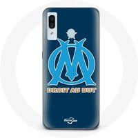 Olympique de Marseille OM blauw logo Maniacase Hoesjes voor Samsung Galaxy A40