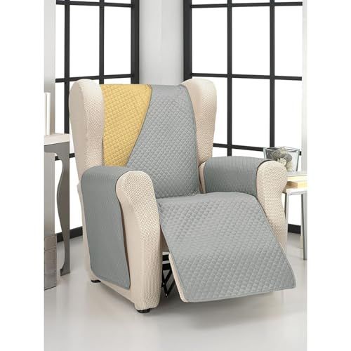 1-zits fauteuilhoes - Maximaal comfort - Mosterd/Parel