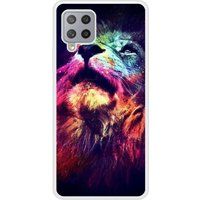 Samsung Bedrukt siliconen hoesje compatibel met Galaxy A42 5G Lion swag