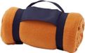Merkloos / Sans marque Makito Western Europe Strand/picknick kleed oranje met afneembaar handvat 160 x 130 cm
