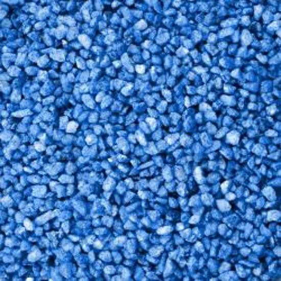 LalaShops Gekleurde Steentjes 4-6mm - BLAUW - Bodembedekking voor Bloempotten en Plantenbakken - 1KG